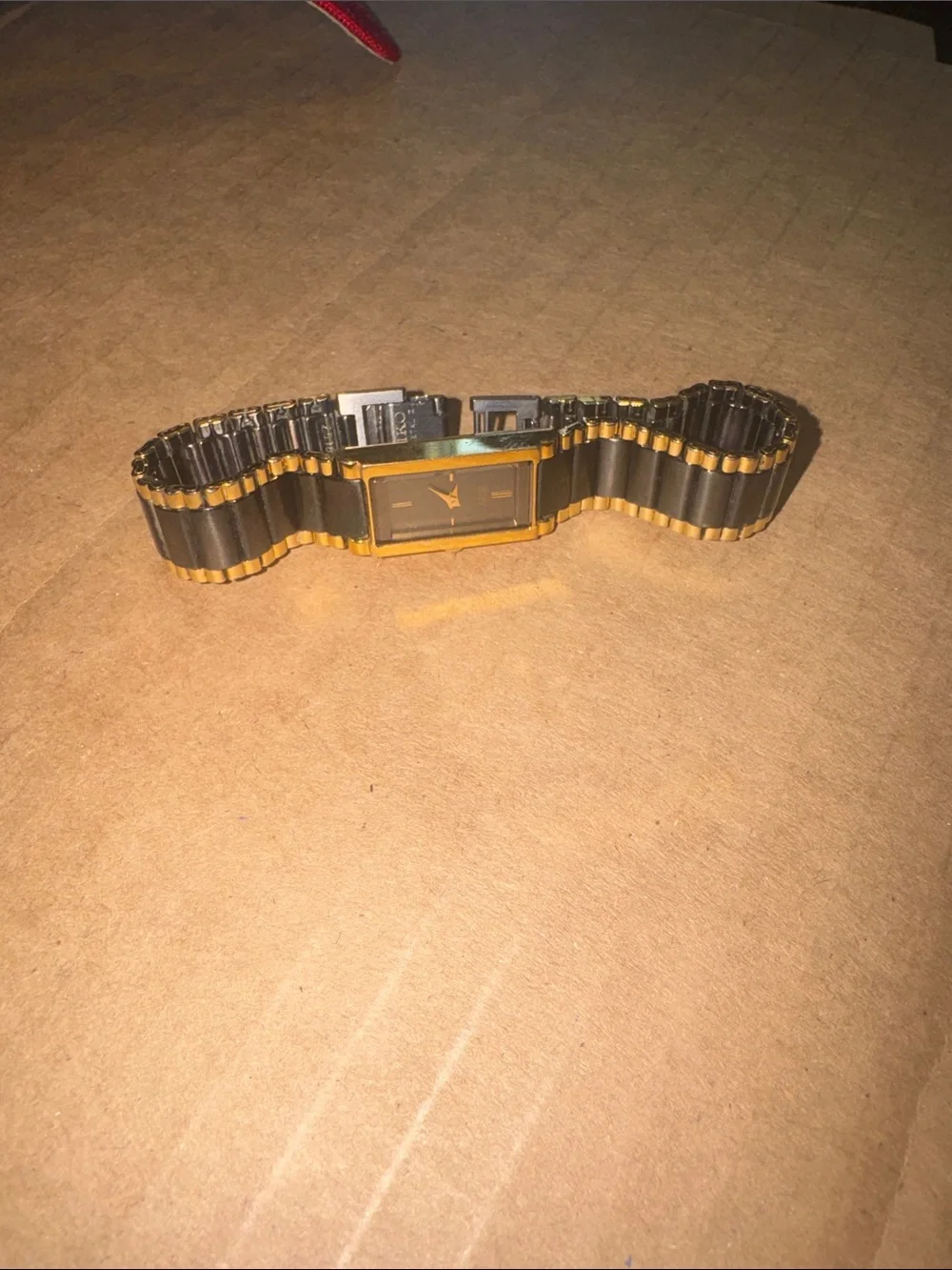 Seiko Black and Gold Ladies Bracelet Watch
